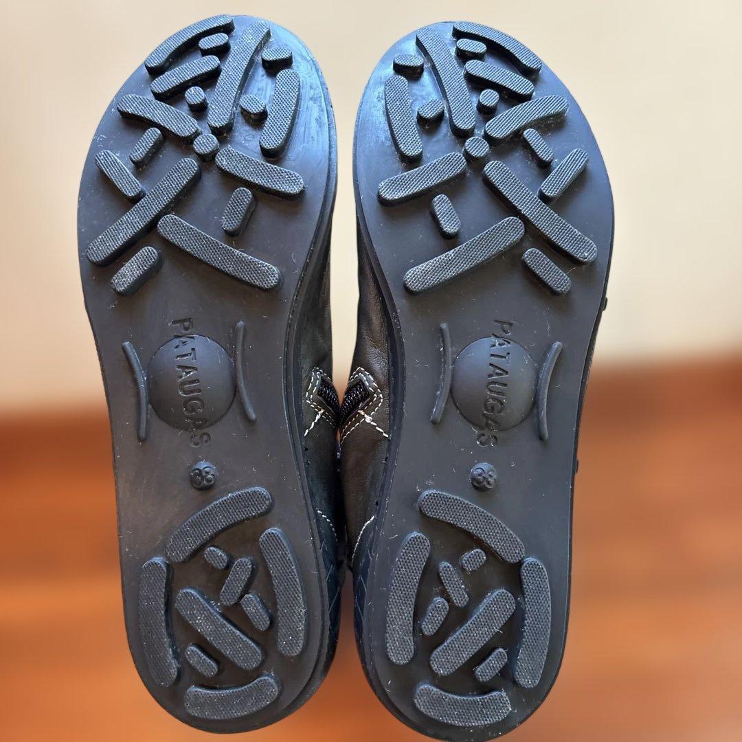 【PATAUGAS】パトガス 本革 レザー ロングブーツ 黒