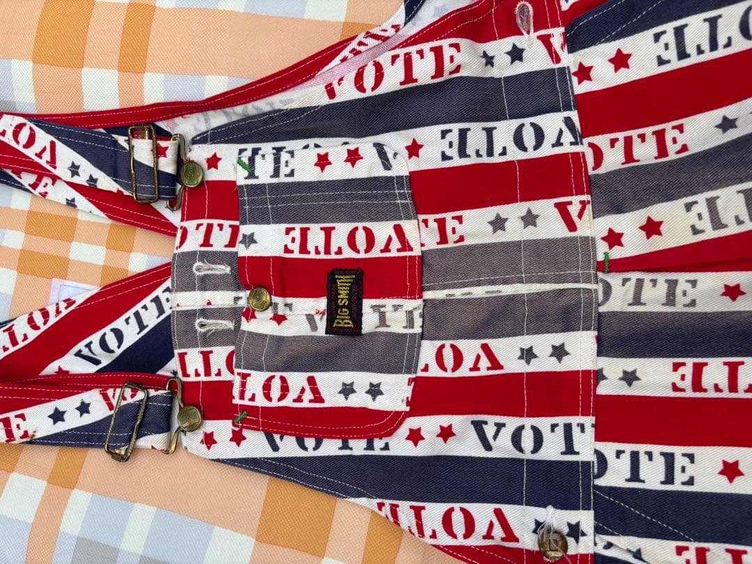 BIG Smith アメリカン柄　オーバーオール　サロペット　ヴィンテージ　古着