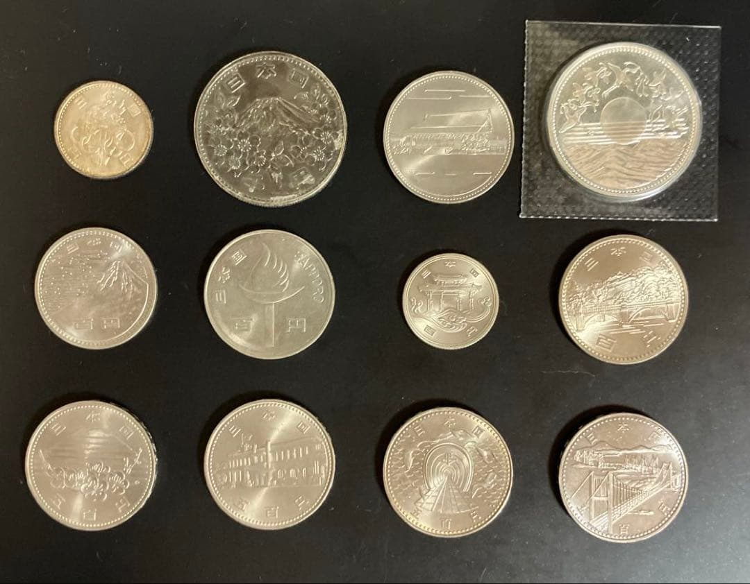 値下げ 日本昭和記念プルーフ貨幣全セット 10,000円銀貨はブリスターパック入
