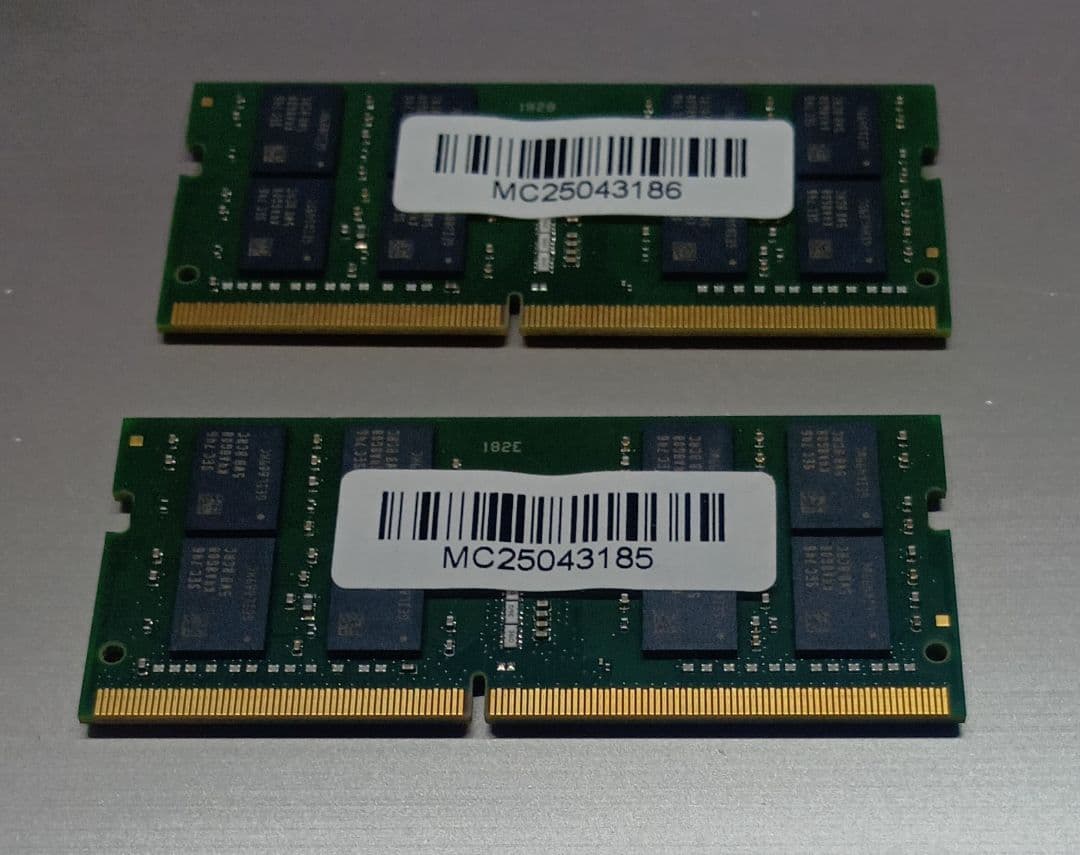 kingston DDR4-2400 16GB×2枚 KVR24S17D8/16