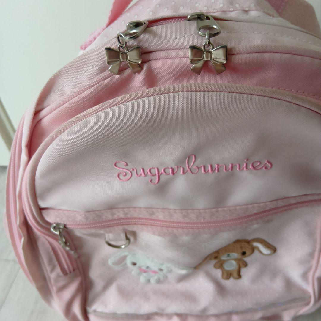 Sugarbunniesシュガーバニーズ　 リュック うさぎ刺繍　ピンク