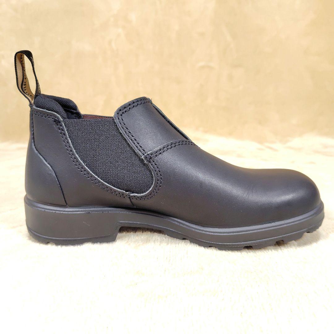 未使用級 ブランドストーン サイドゴアブーツ ローカット ブラック 23.5cm