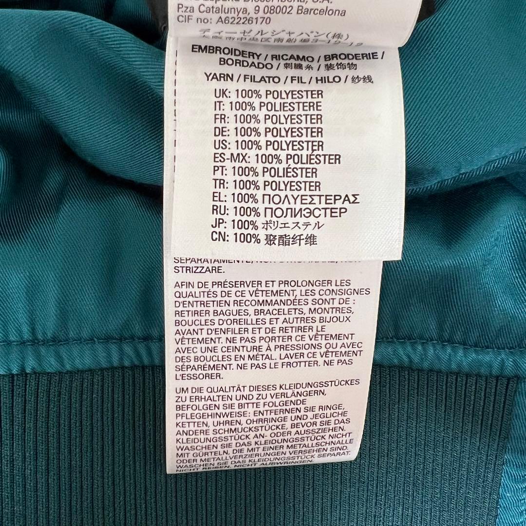 『DIESEL』 スカジャン　J-SMOAK-EMBRO リバーシブル　黒　S