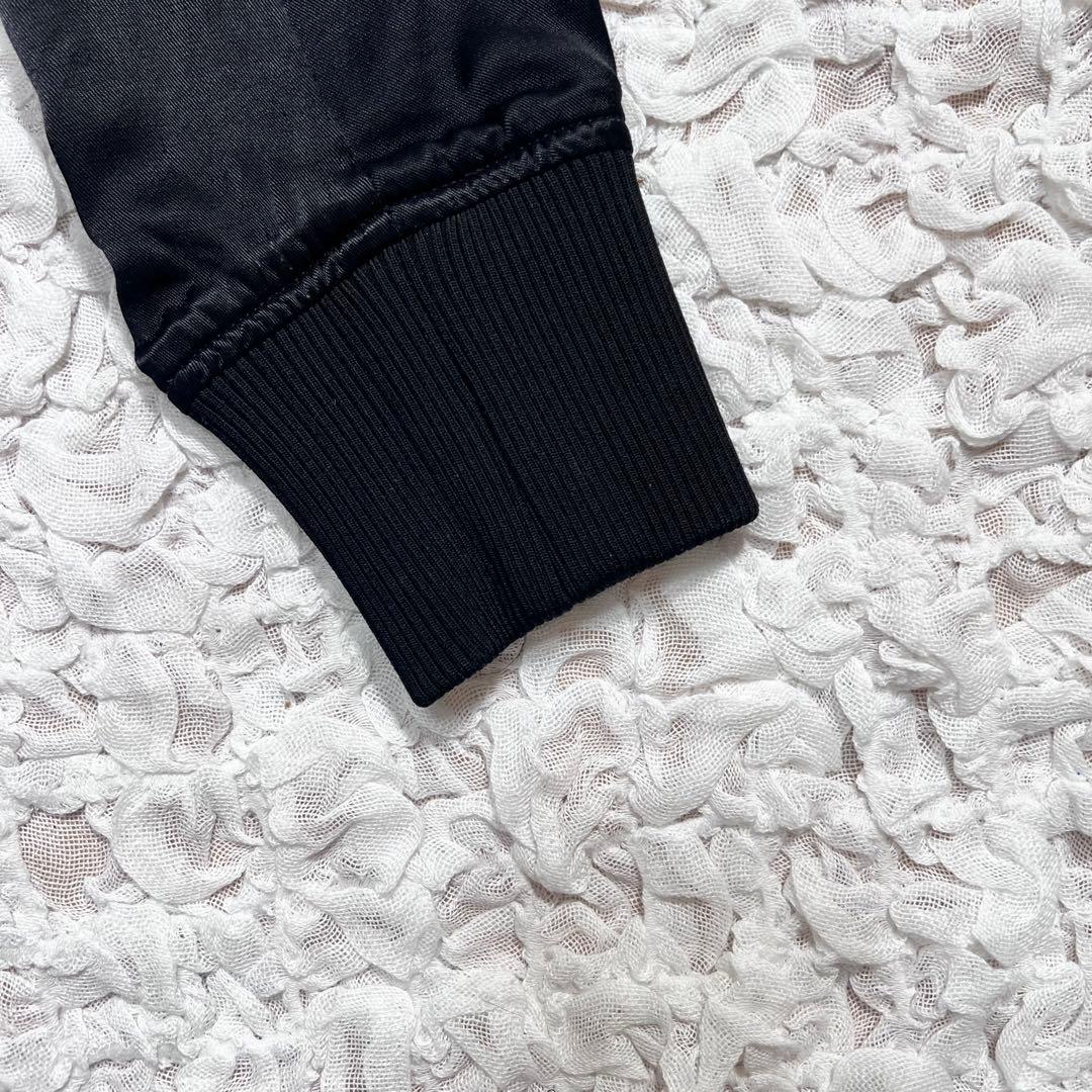 『DIESEL』 スカジャン　J-SMOAK-EMBRO リバーシブル　黒　S