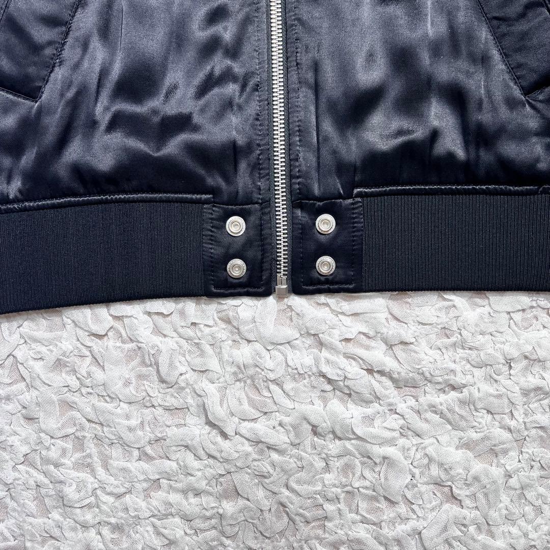 『DIESEL』 スカジャン　J-SMOAK-EMBRO リバーシブル　黒　S