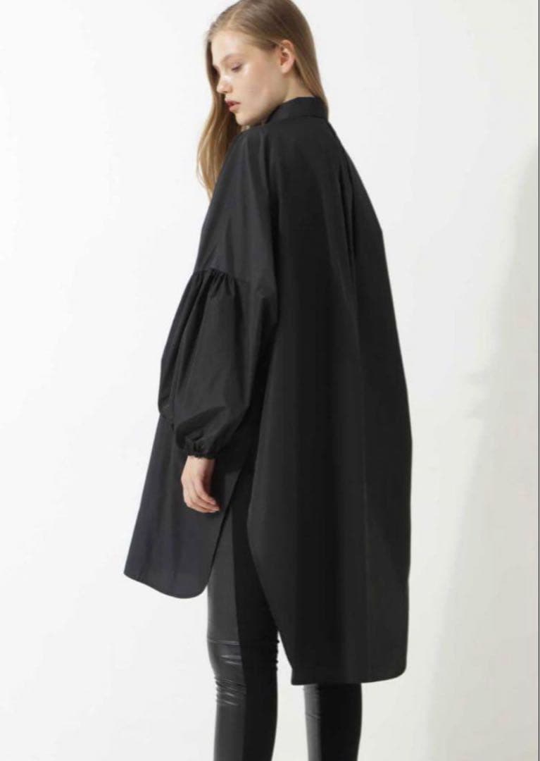 ルフィル　オーバーシャツ　ブラック　フリーサイズ