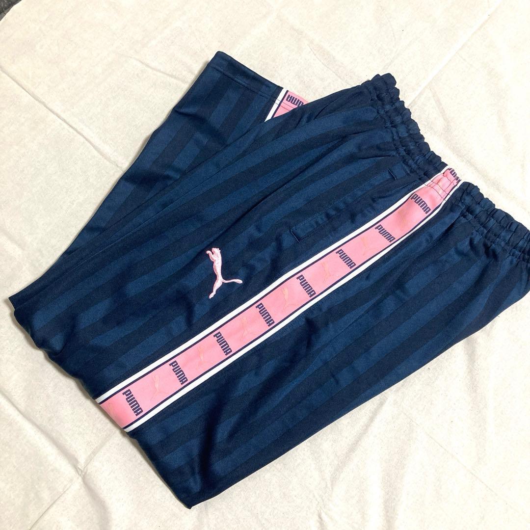 廃盤品 PUMA プーマ ジャージ 上下セット Y2K ピンク 紺 S M