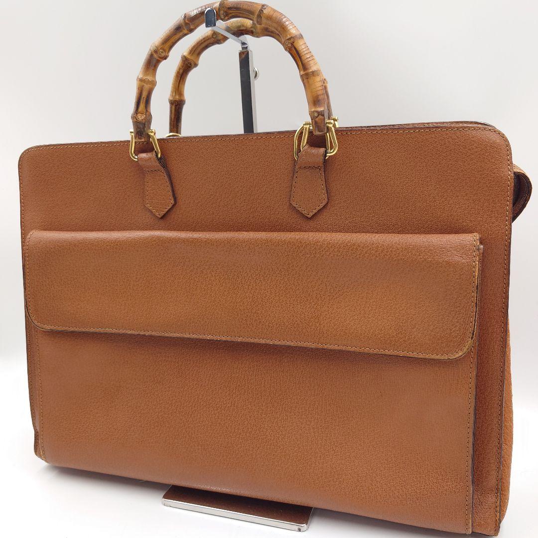 GUCCI ブリーフケース バンブー 2way ビジネスバッグ グッチ