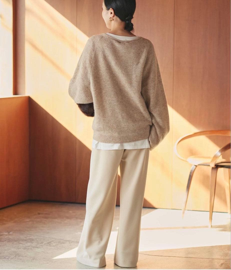 【美品】Plage Baby Alpaca ラグラン プルオーバー