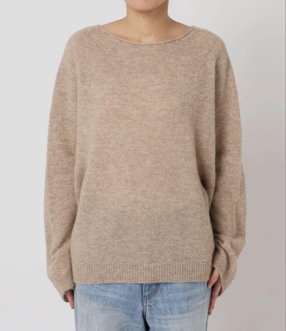 【美品】Plage Baby Alpaca ラグラン プルオーバー