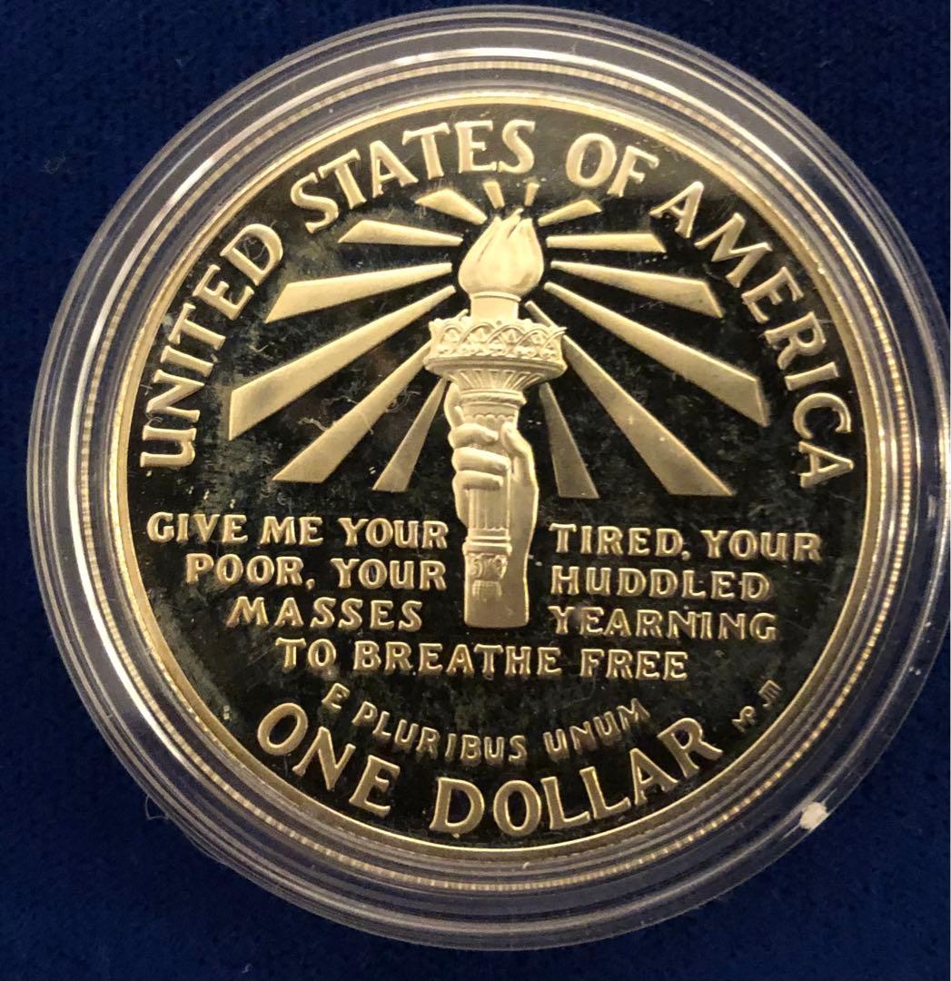 1986年 アメリカ100周年　自由の女神　プルーフ銀貨セット