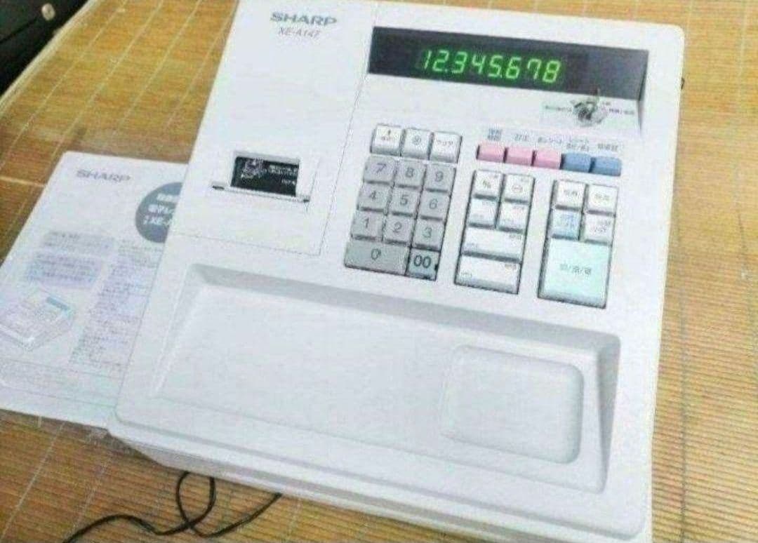 シャープレジスター　XE-A147　PC連携売上管理フル設定無料　789456