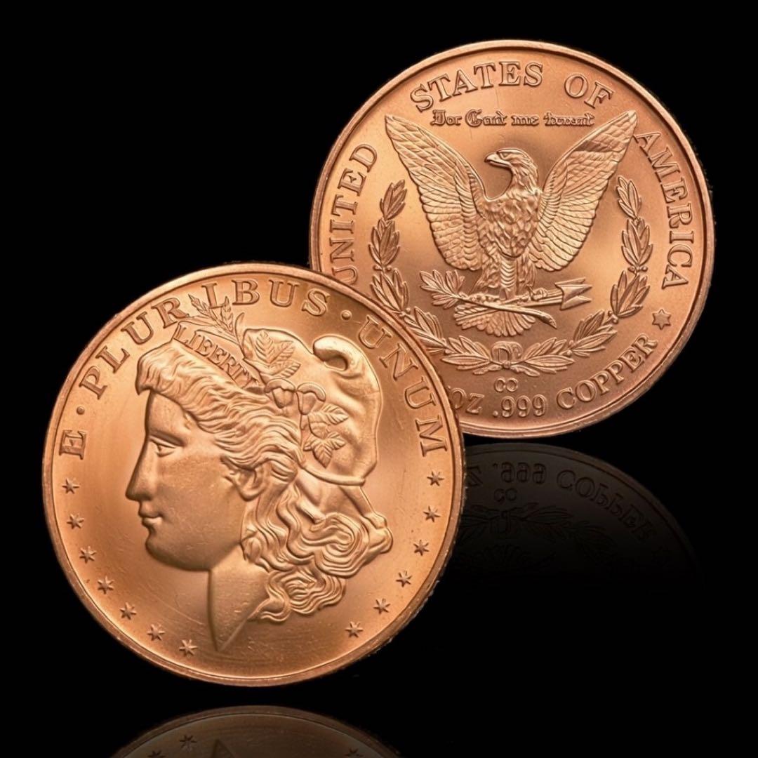 純銅ラウンド 99.9%以上 FINE COPPER 40ミリ 29g X10枚