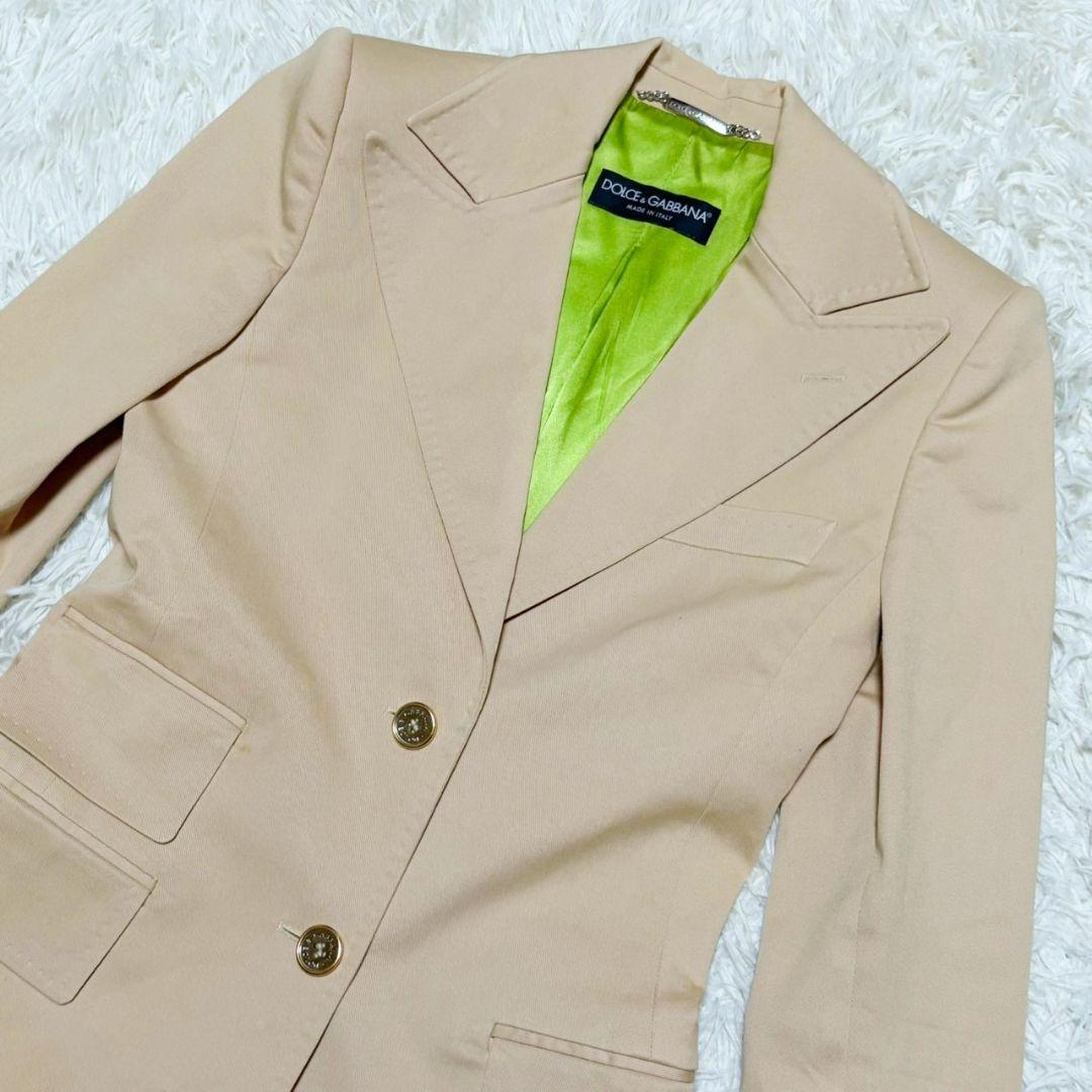 美品 ドルチェアンドガッバーナ スーツ セットアップ 3ピース 金ボタン