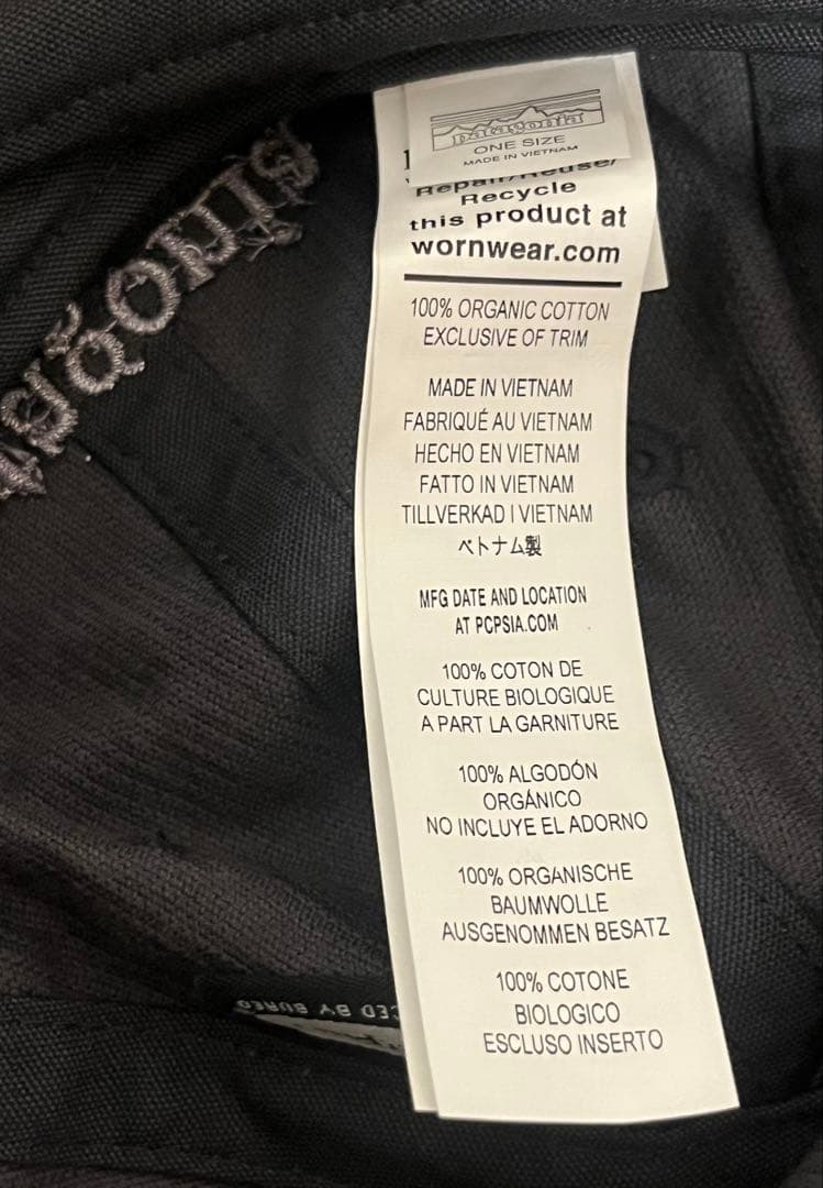 新品 Patagonia パタゴニア コーデュロイ ブラック 黒 キャップ