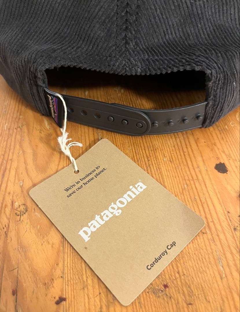 新品 Patagonia パタゴニア コーデュロイ ブラック 黒 キャップ