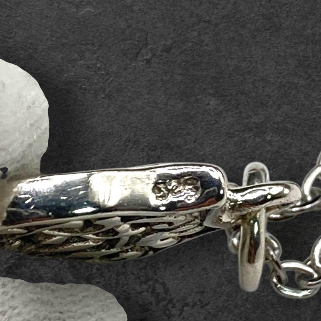 シルバー925 百合の紋章 シールド×フルールリス ペンダント 50cm 354