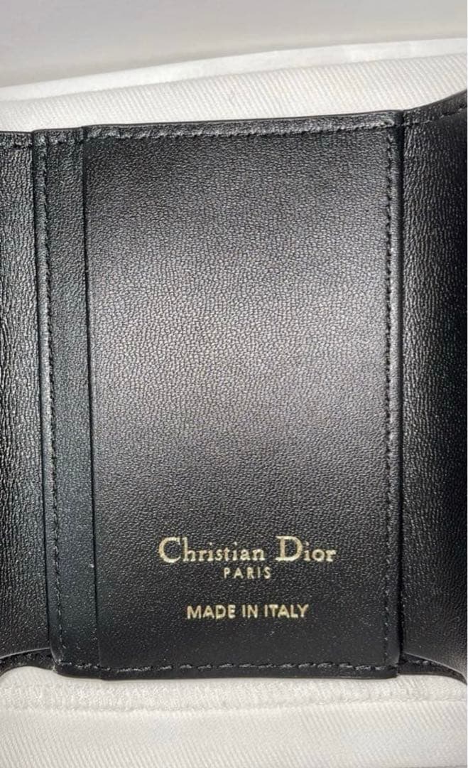 新品　Dior Caro Veronia ウォレット カナージュ カーフスキン