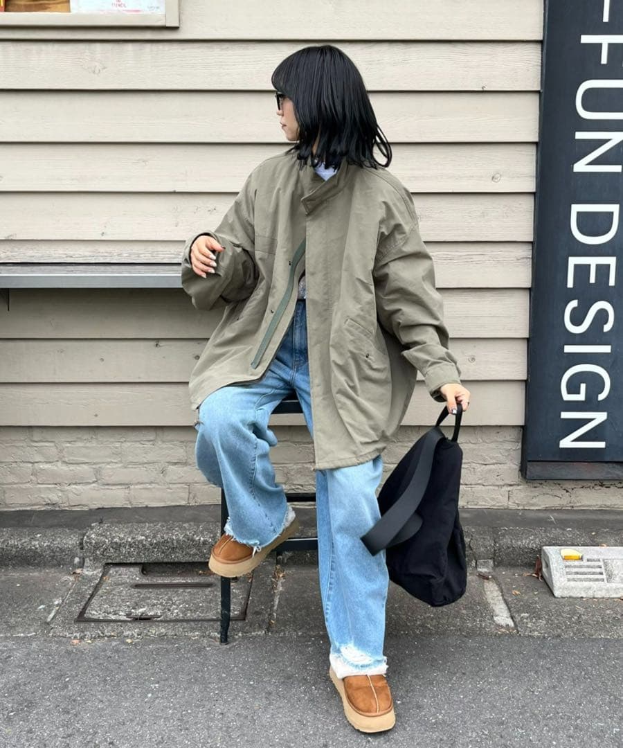 CIAOPANIC TYPYユニセックスマルチウェイM-65ショートモッズコート