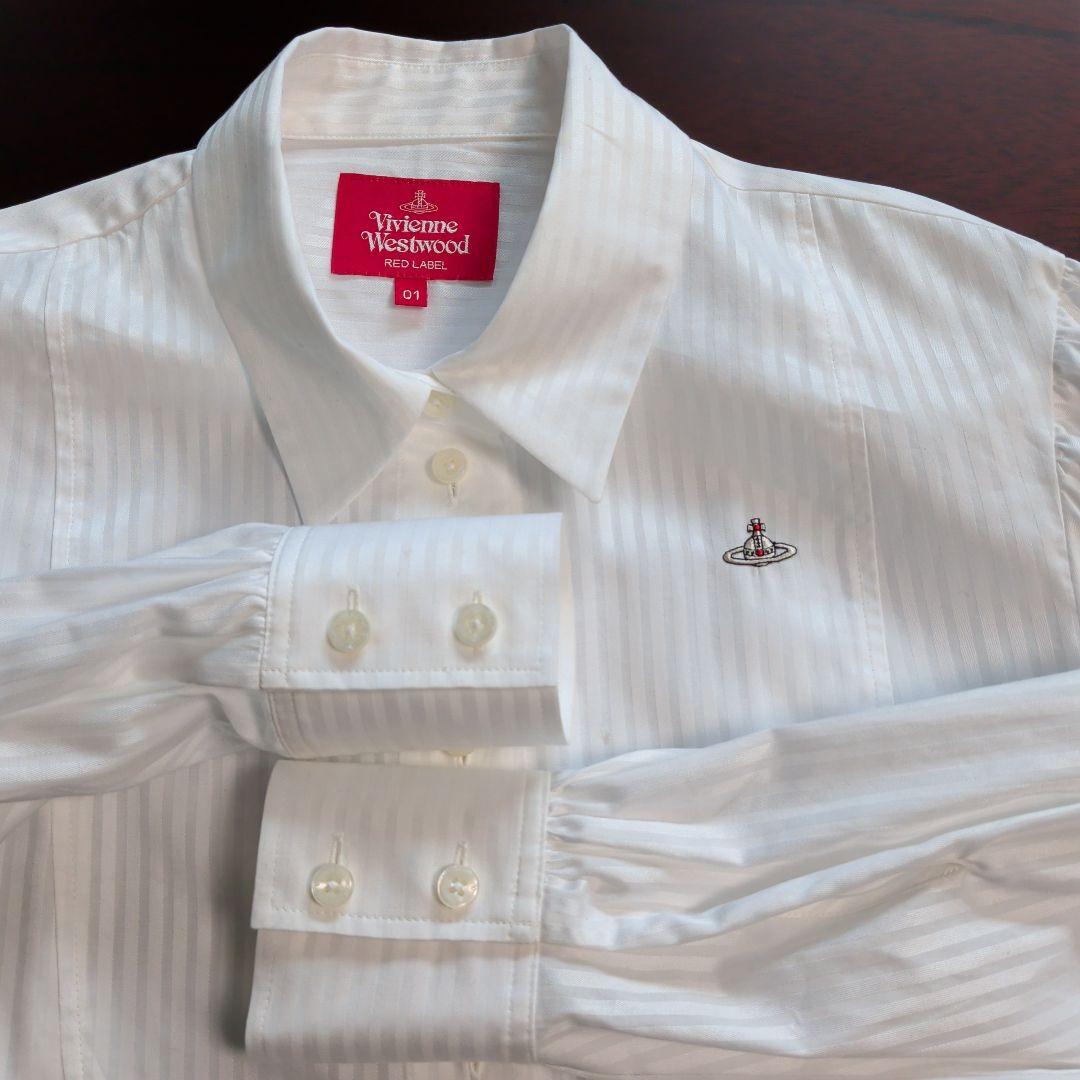 Vivienne Westwood ホワイトストライプシャツ 01