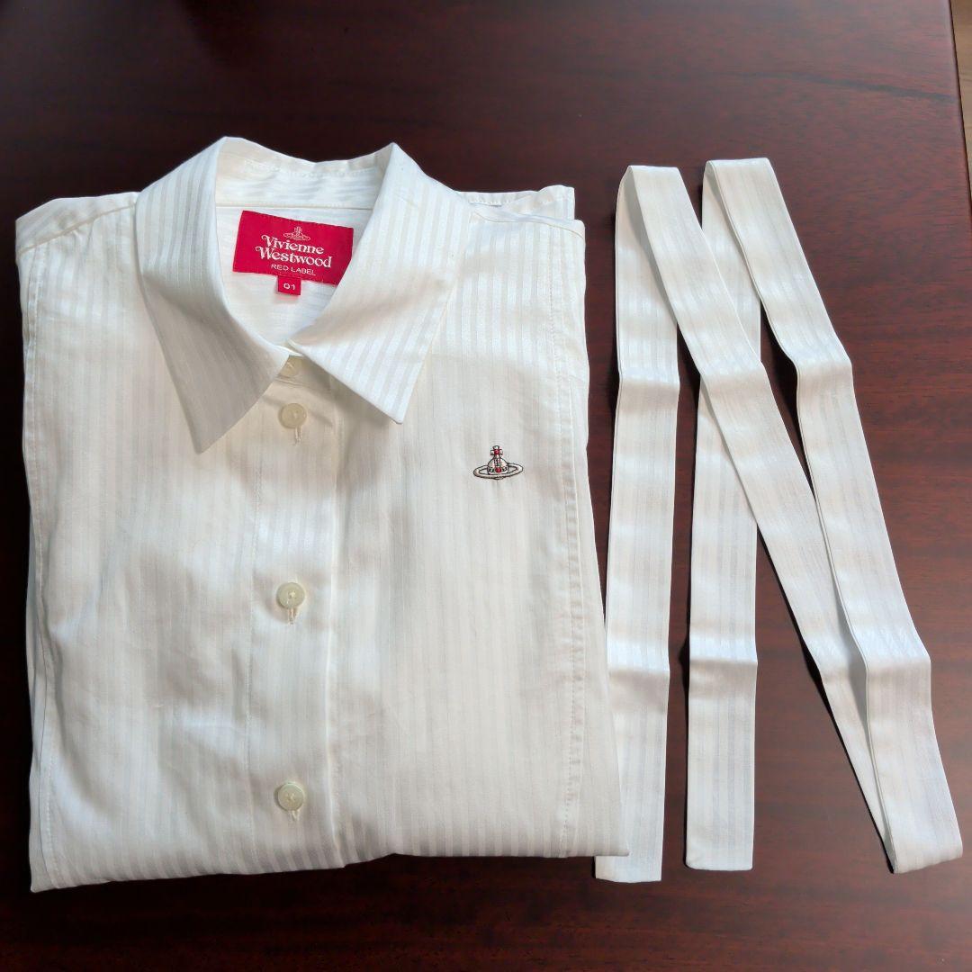 Vivienne Westwood ホワイトストライプシャツ 01