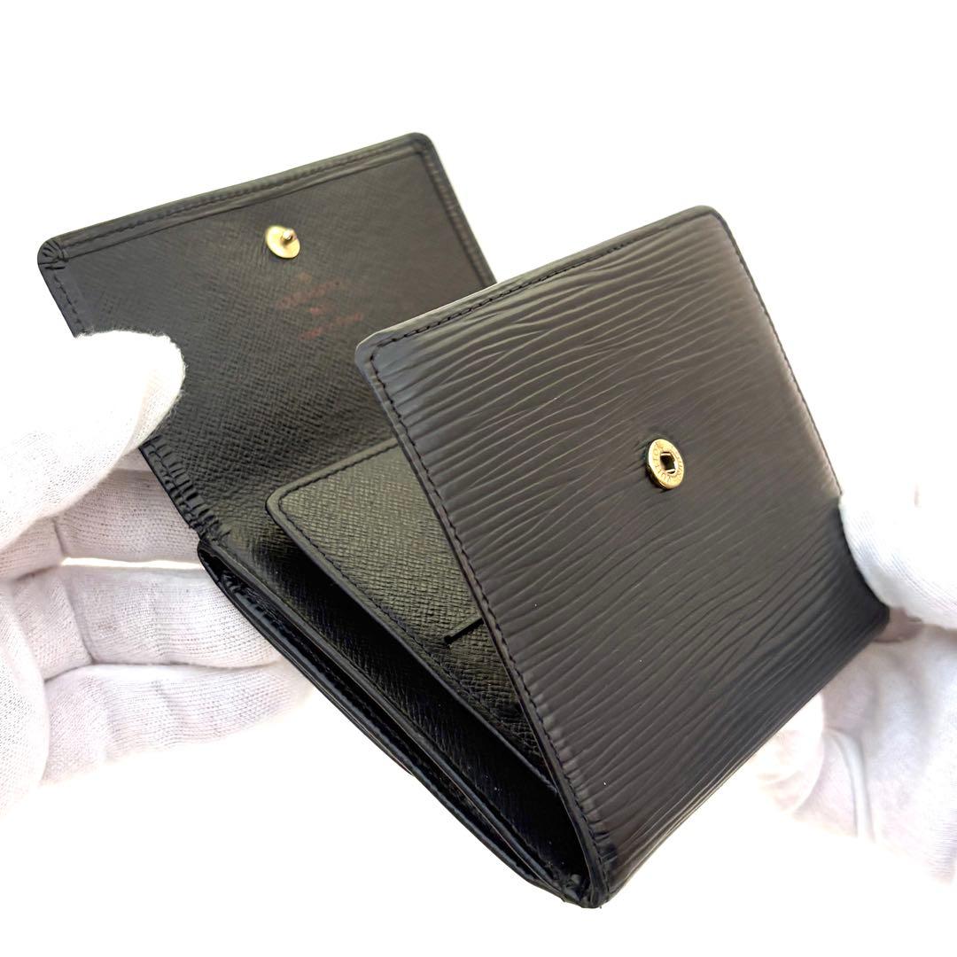 鑑定済⭐ルイヴィトン Wホック エピ ポルトモネ ビエ カルト クレディ 財布