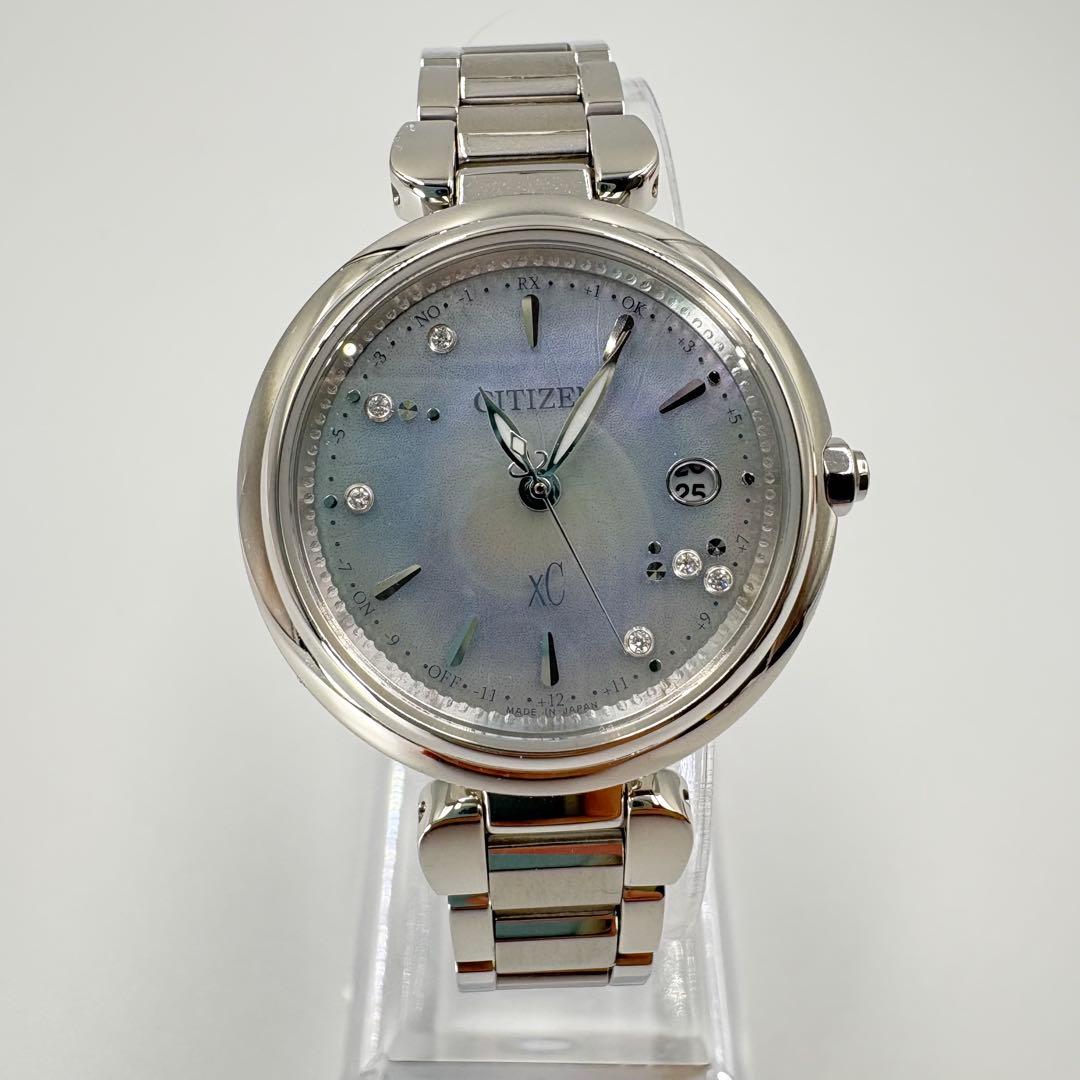 希少✨美品✨1600本限定モデル シチズン クロスシー　ダイヤモンド 白蝶貝