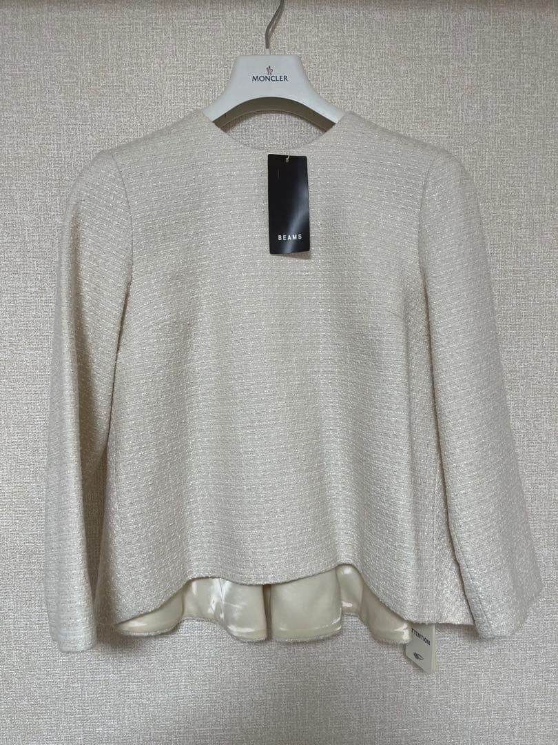 タグ付きDemi-Luxe BEAMS / ミックスツイード プルオーバー 38