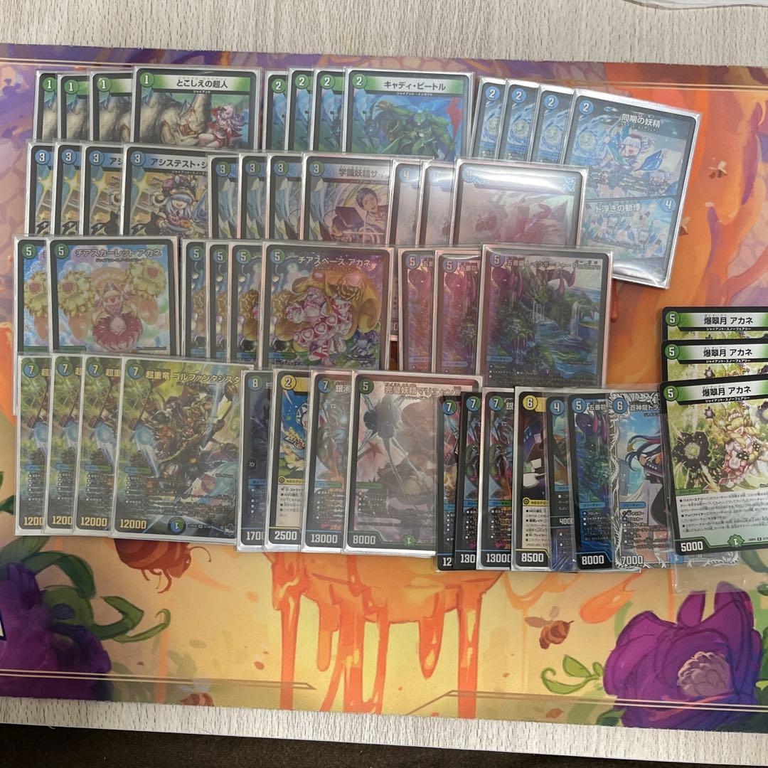 デュエルマスターズ CS優勝デッキ 青緑ジャイアント　40枚＋デッキパーツ付き