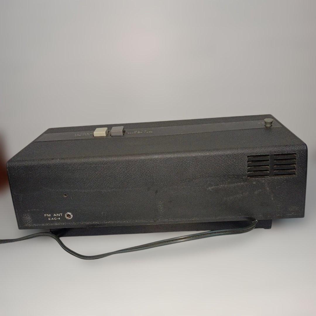 激レア　廃盤品　昭和レトロ　SONYパタパタ時計　ラジオ付　動作品