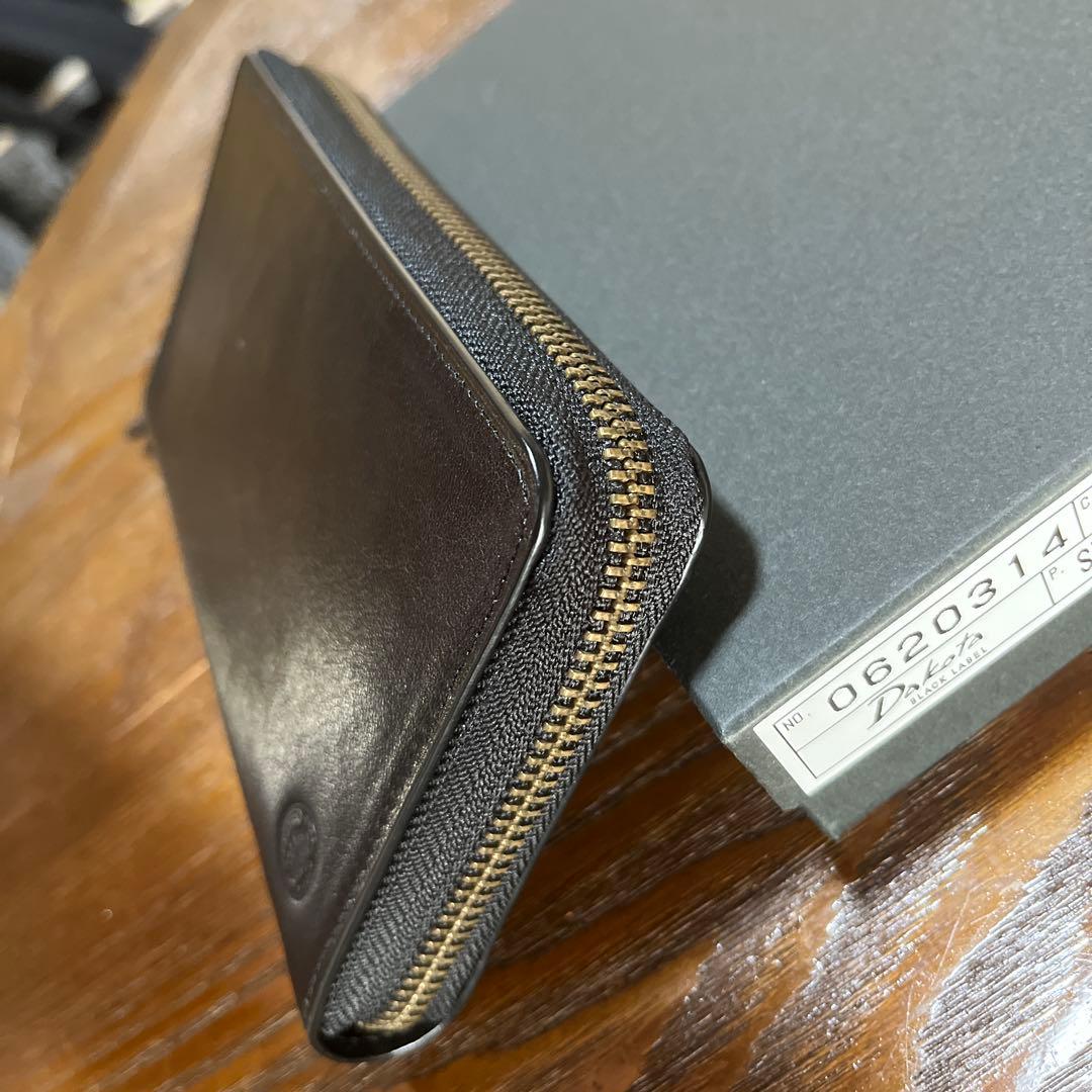 し*じ様 ダコタ　長財布　レザー　ブラック