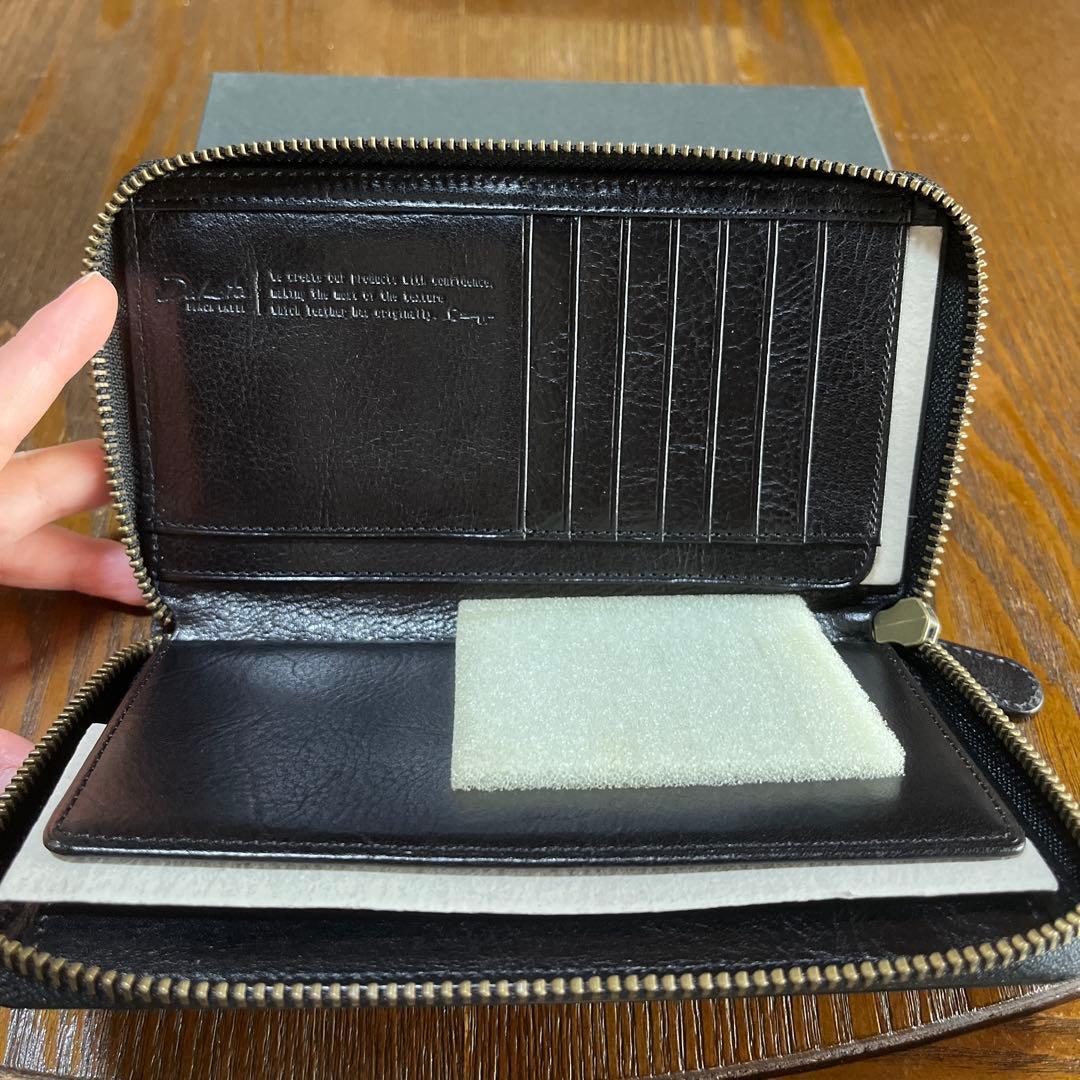 し*じ様 ダコタ　長財布　レザー　ブラック