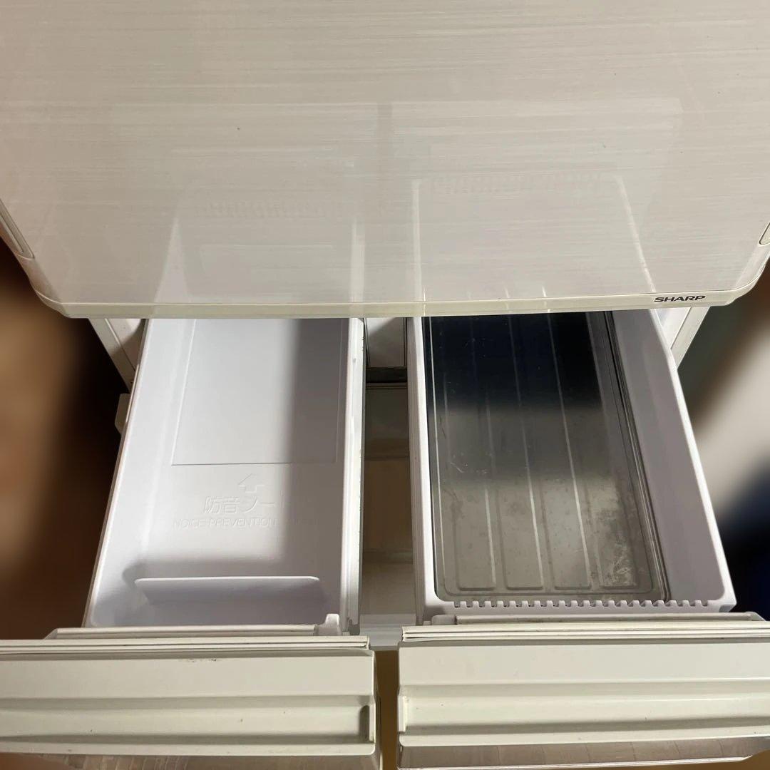 シャープ　両開き　SJ-PW42Y-S ノンフロン冷凍冷蔵庫