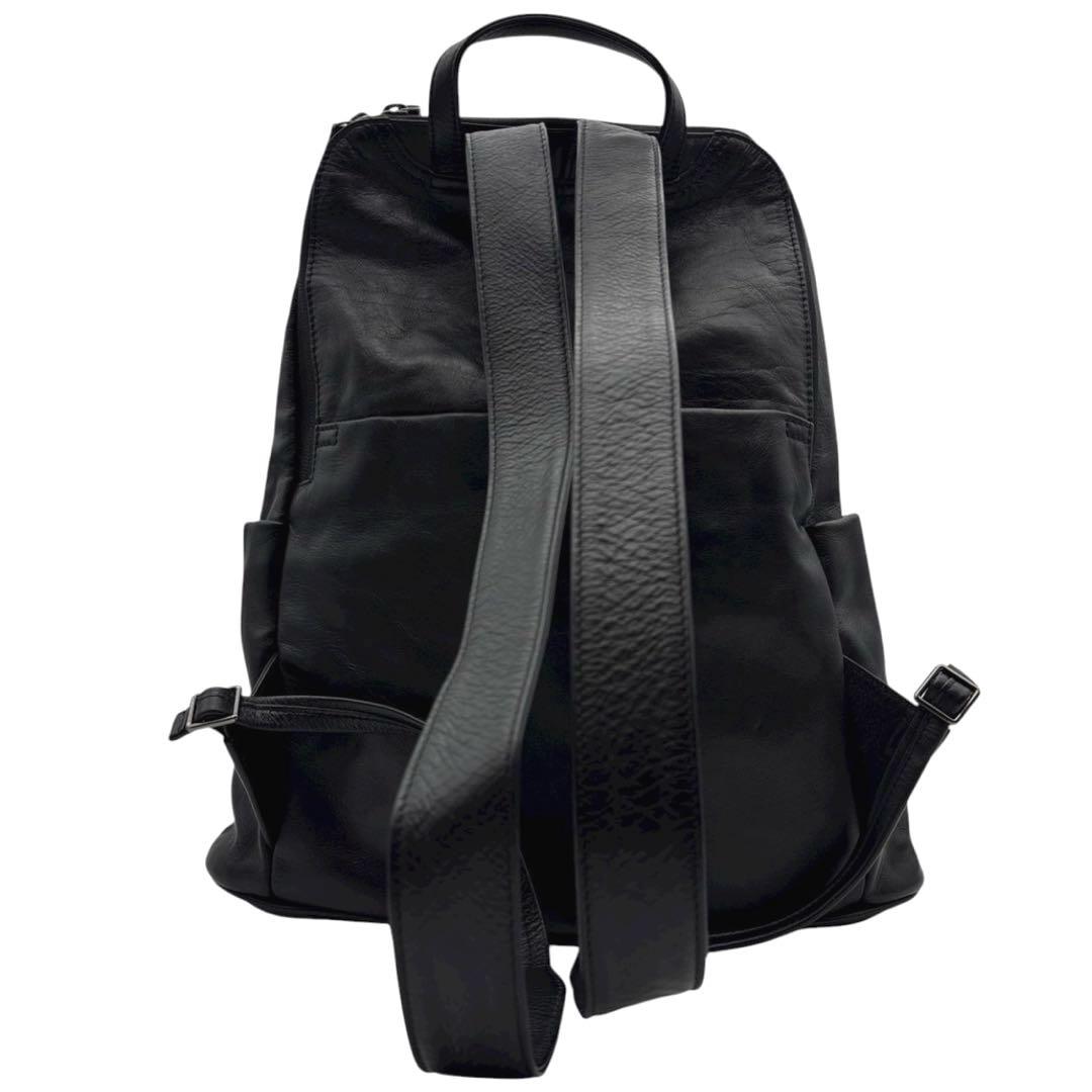 美品◎ イアパピヨネ レザースタンドリュックⅡ リュック A4可 ビジネス可 黒