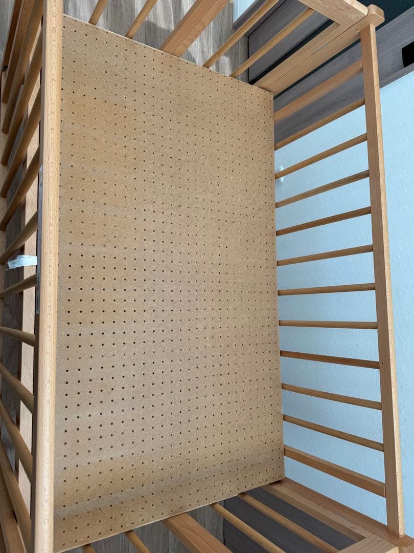 ベビーベッド　日本製　石崎家具　スリーピー　折りたたみ可　キャスター付き