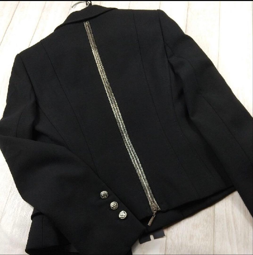 最終お値下げ◎未使用品◎VERSACE スーツチャック付黒