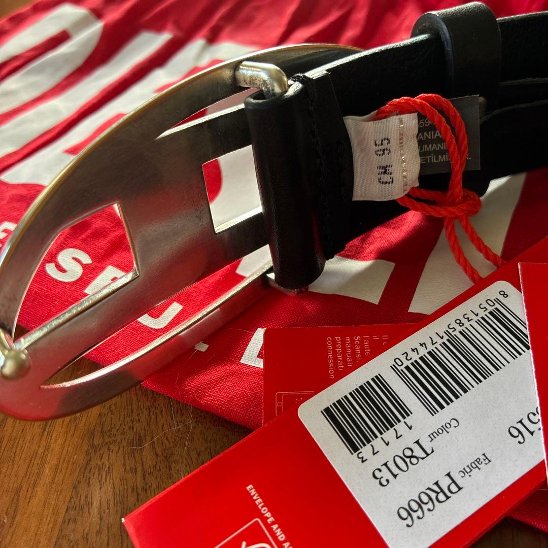 ニョ　DIESEL 1DR オーバルD ロゴ ベルト 95cm