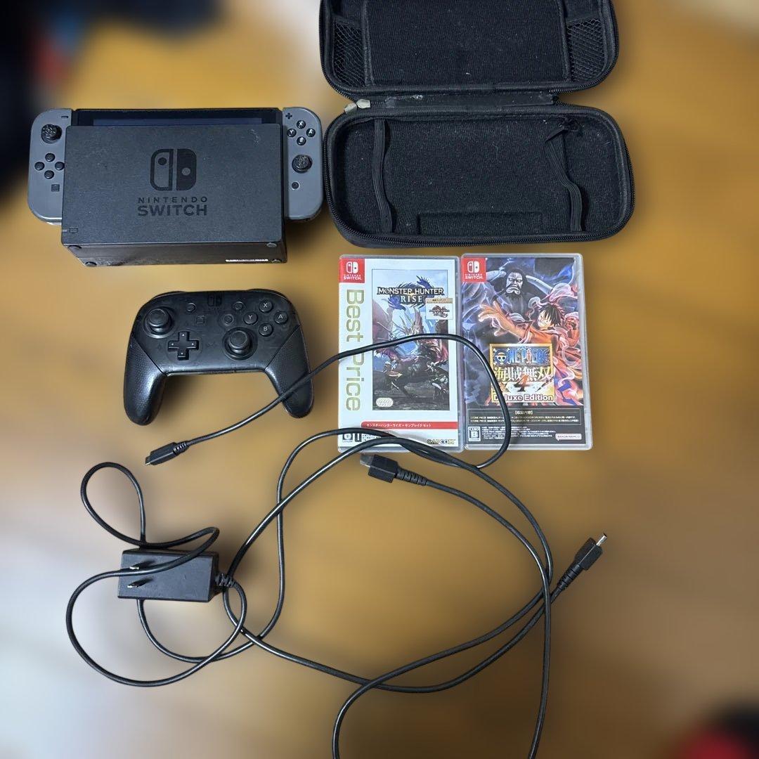 Nintendo Switch 本体 + コントローラー + ゲームソフト2本