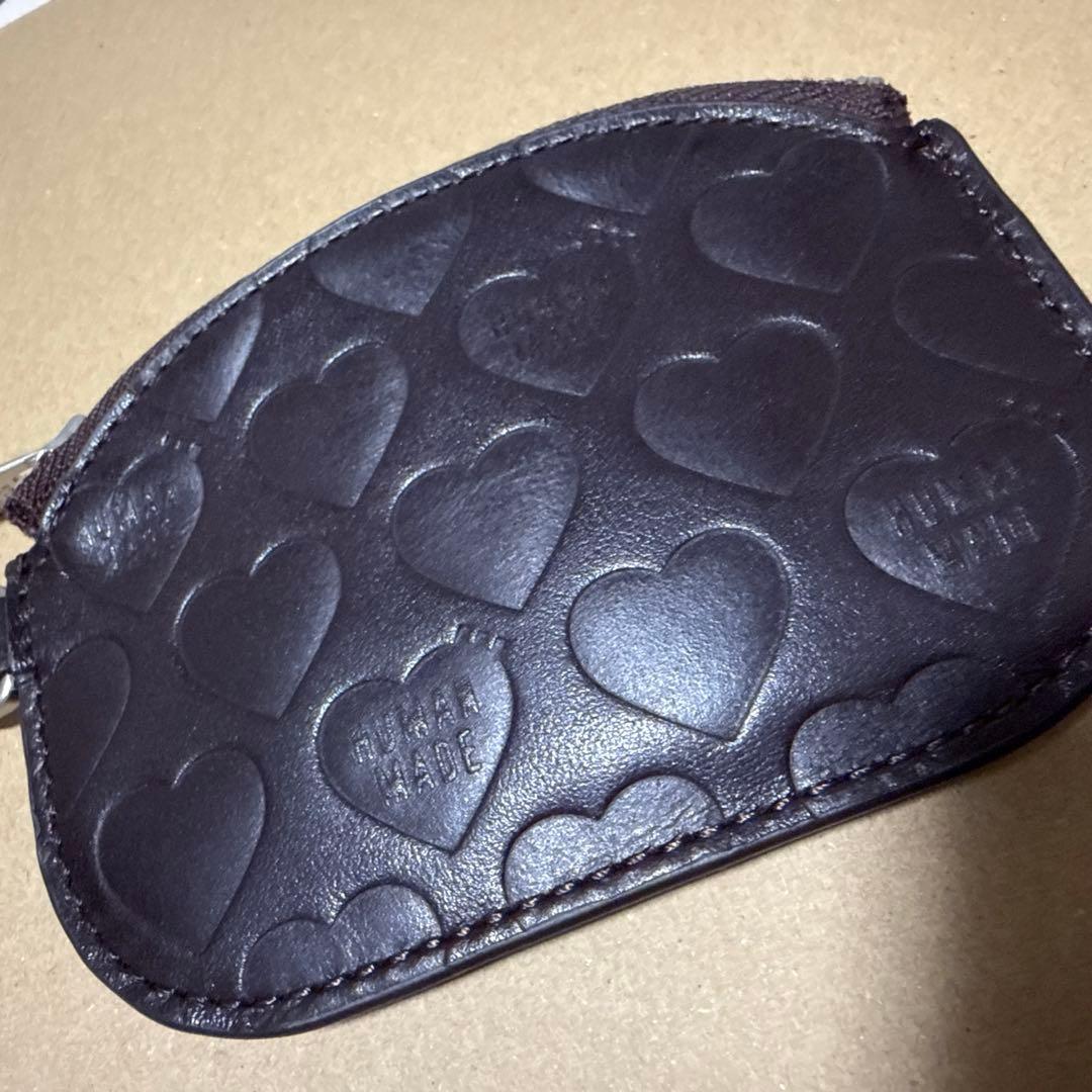 HUMAN MADE レザーケース　総柄　ブラウン　新美品