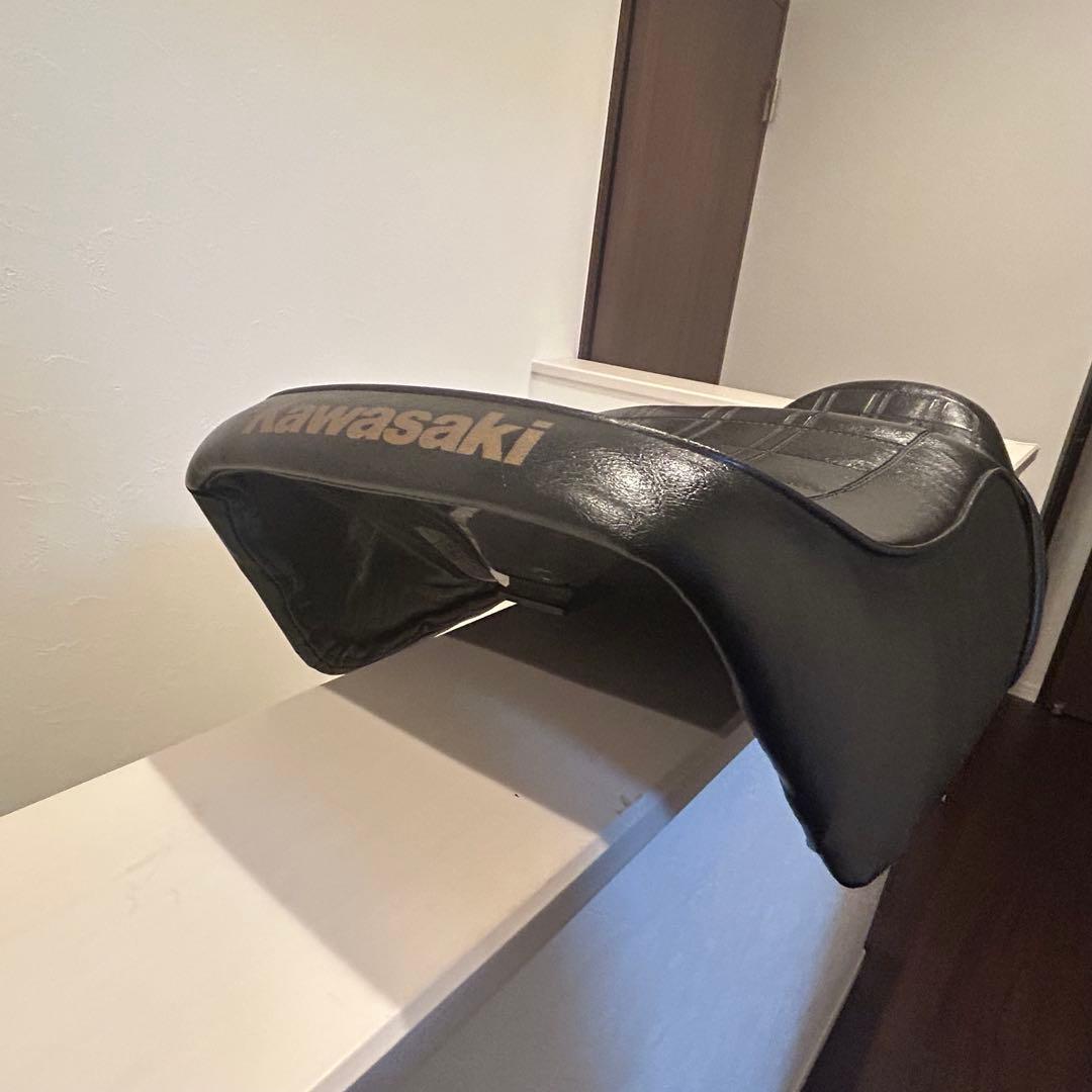 良品　z400fx E4 純正シートベース　Kawasakiロゴ　シート　黒