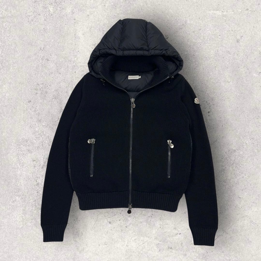 12001【美品・QR鑑定済み】モンクレール　ニット × ダウンジャケット