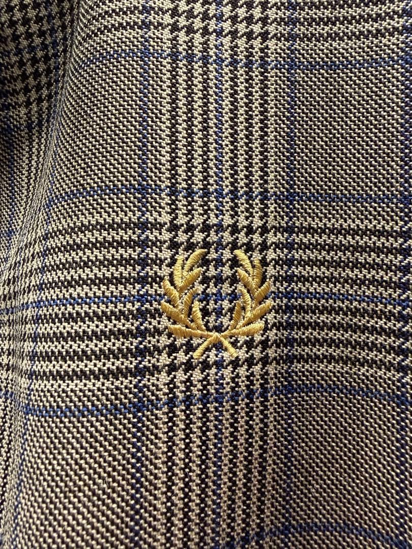 フレッドペリー SHIPS コラボ品 千鳥格子 ハリントンジャケット ブルゾン