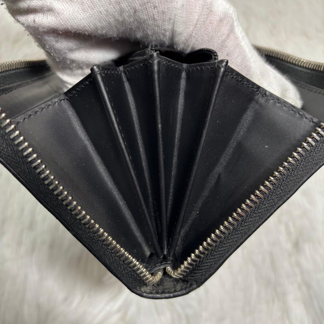 ✨高級✨ グッチ シェリーライン GGスプリーム ラウンドジップ 長財布 青 赤