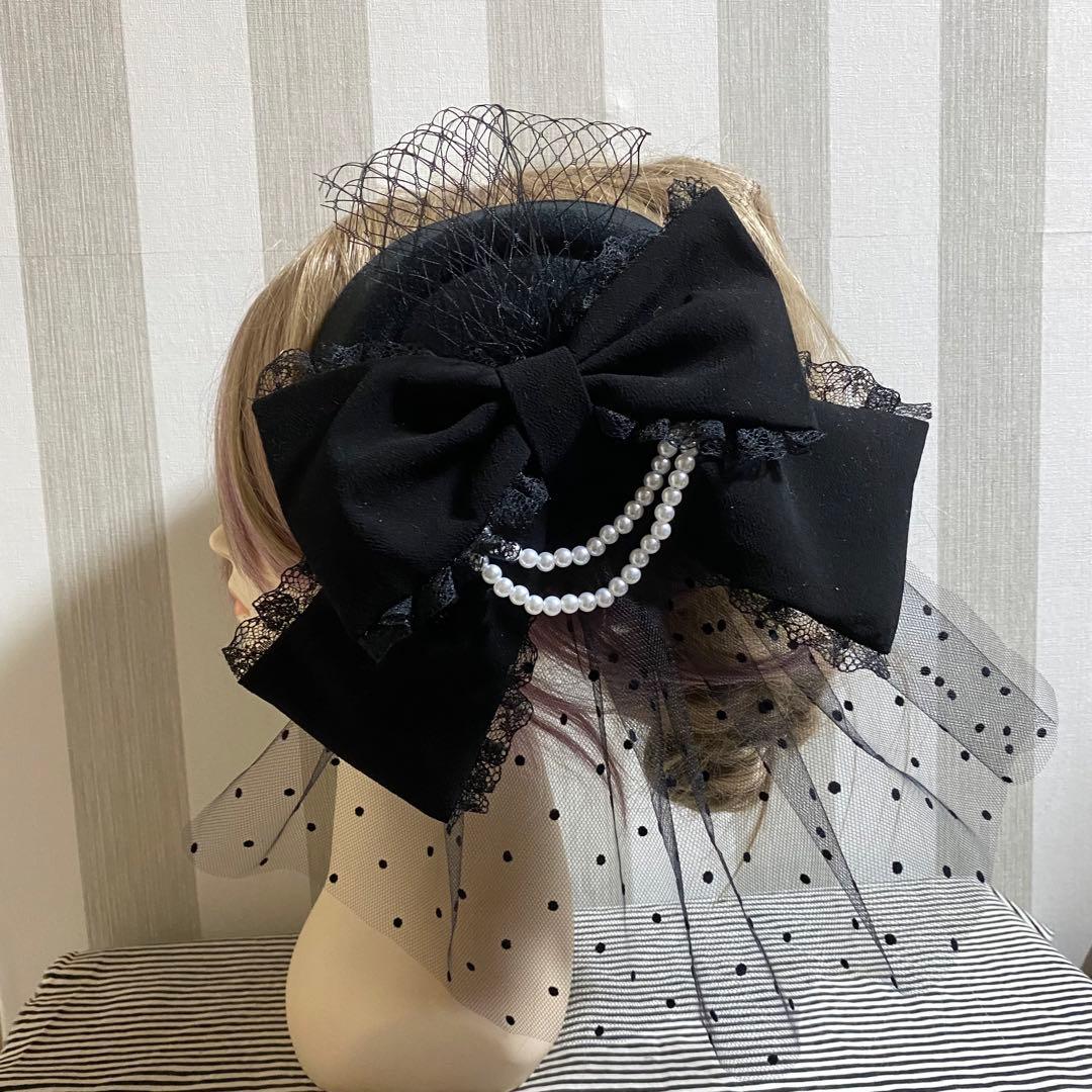 9/25❁︎yoru様❁︎ ヘッドドレス トーク帽