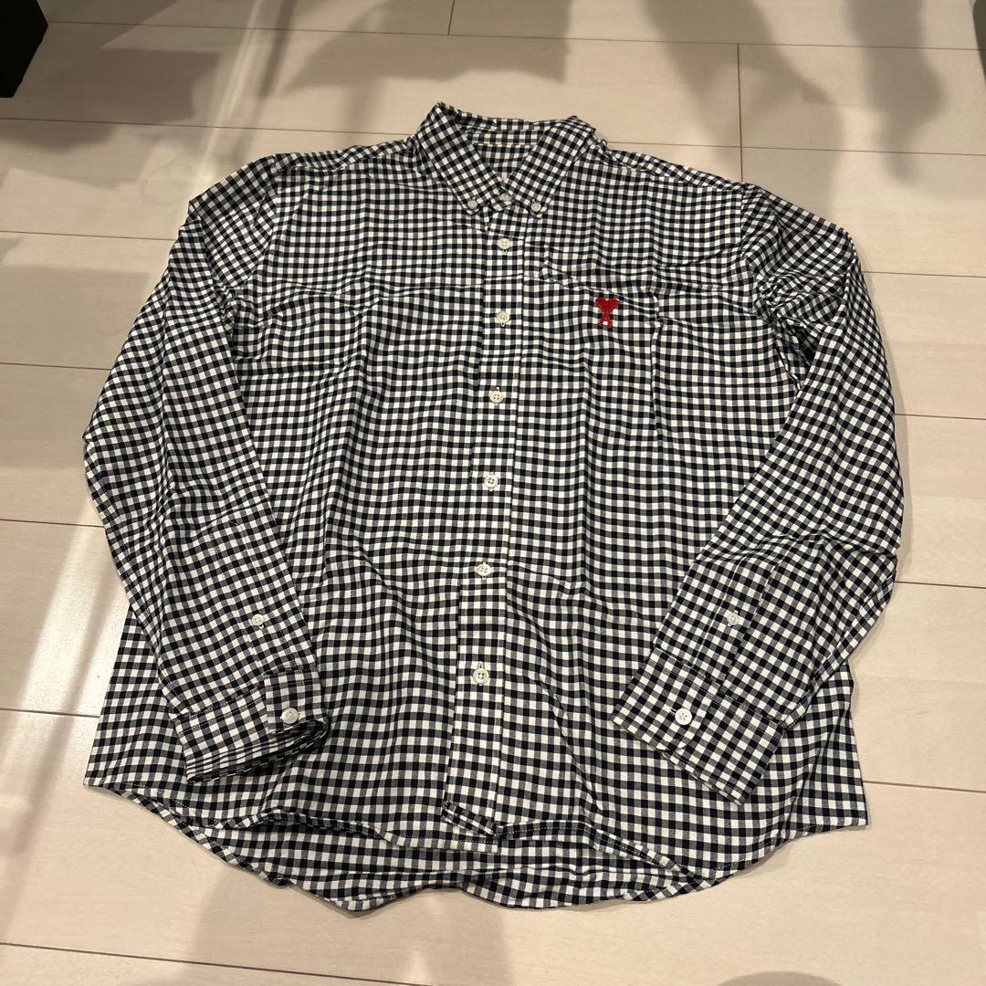 Ami Paris ギンガム チェック シャツ 長袖