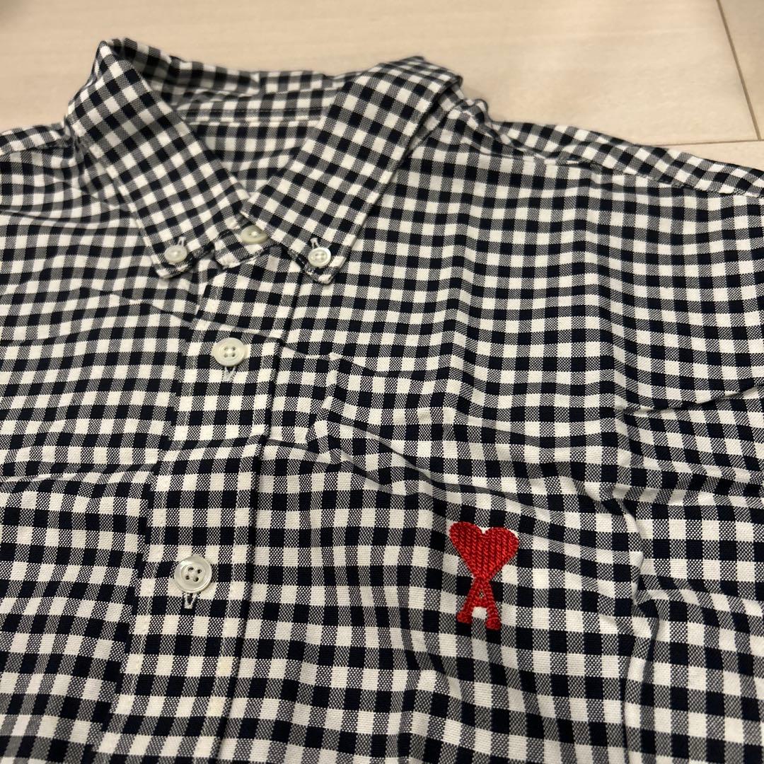 Ami Paris ギンガム チェック シャツ 長袖