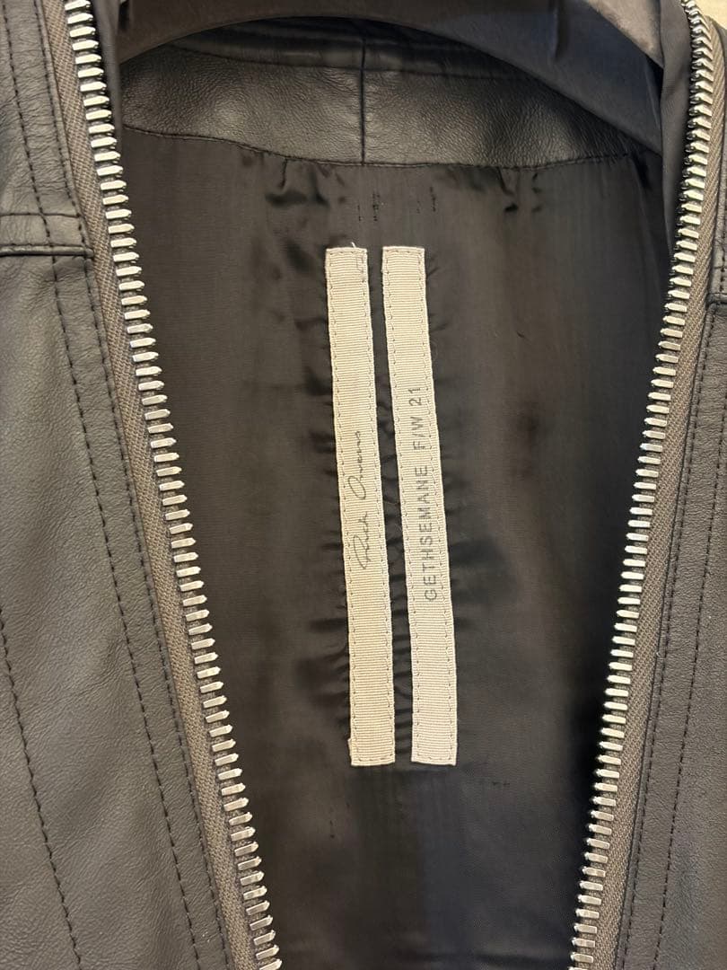 RICK OWENS リックオウエンス ラリーシャツ レザー 46 2021