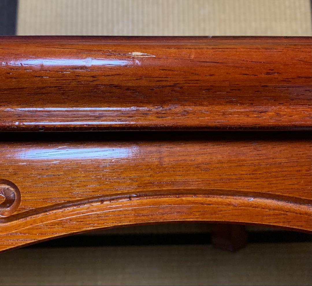 木製ブラウン座卓 光沢仕上げ