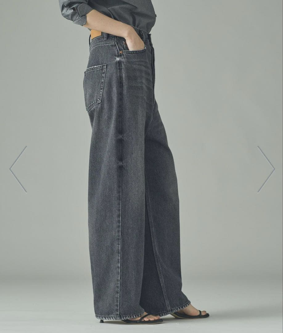 ⭐︎カレンソロジー⭐︎ワイドルーズデニム 36黒