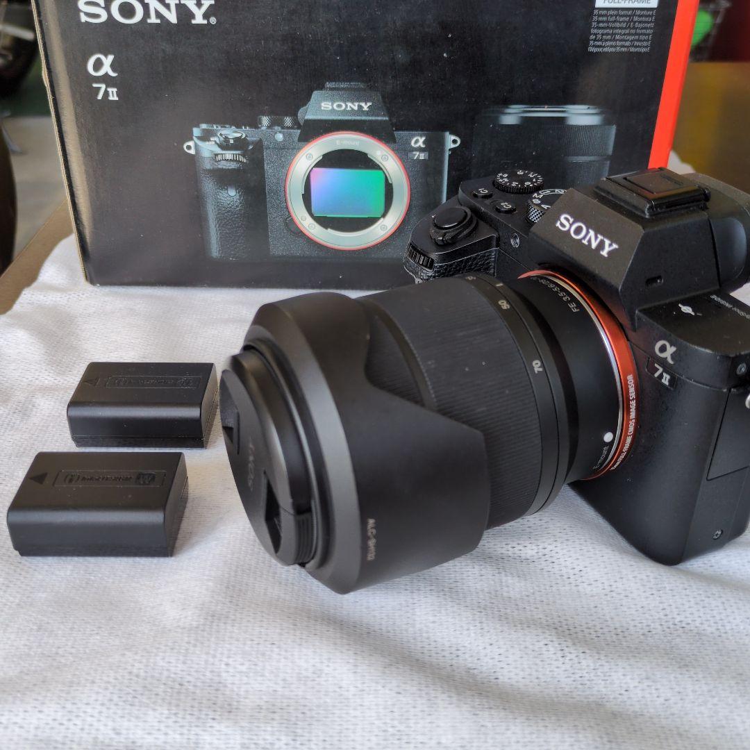SONY α7 II ミラーレスカメラ 本体　純正ズームレンズ付き 中古